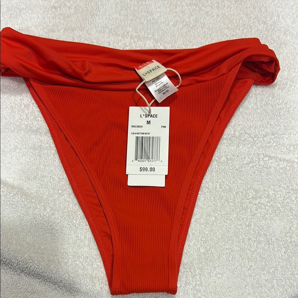 L*Space Red Bikini Bottom